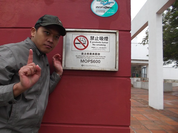 petunjuk dilarang merokok di macau